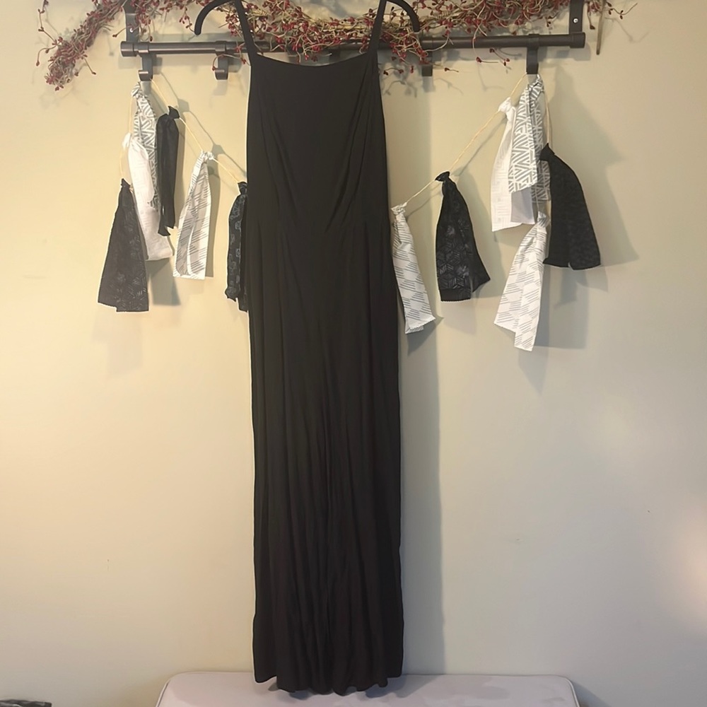Black strappy romper